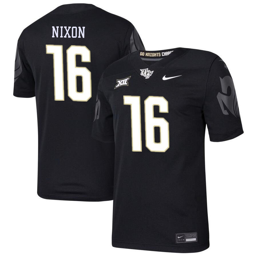 #16 Tre Nixon UCF Knights Jerseys Football Stitched-Black